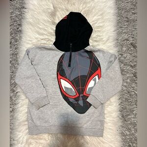 Gray Spider-Man Kids Hoodie